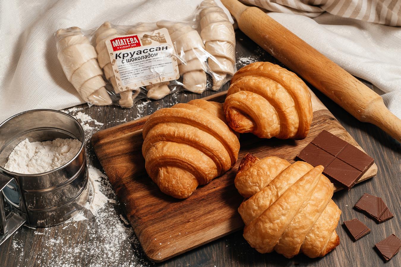 Круассаны с шоколадом замороженные (5 шт.)